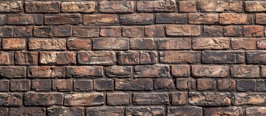 Fototapeta premium Business procedures symbol depicted on a lovely brown brick wall with a copy space image available