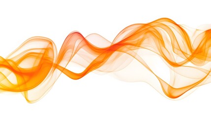 Naklejka premium Orange Smoke on White Background, Abstract Image, Texture, Pattern Background, Wallpaper, Cover and Screen of Smartphone, Cell Phone, Computer, Laptop, 9:16 and 16:9 Format