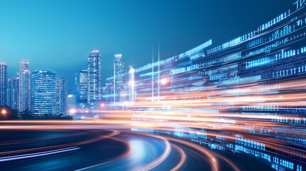 Obraz premium ai imprving digitalization, sucha as paperwork, transport, and getting cities to be smarter.
