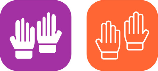 Obraz premium Gloves Vector Icon