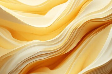 Obraz premium Close-up texture of natural gold silk. Light Golden fabric smooth texture surface background. Smooth elegant gold silk in Sepia toned. Texture, background, pattern, template. 3D vector illustration.
