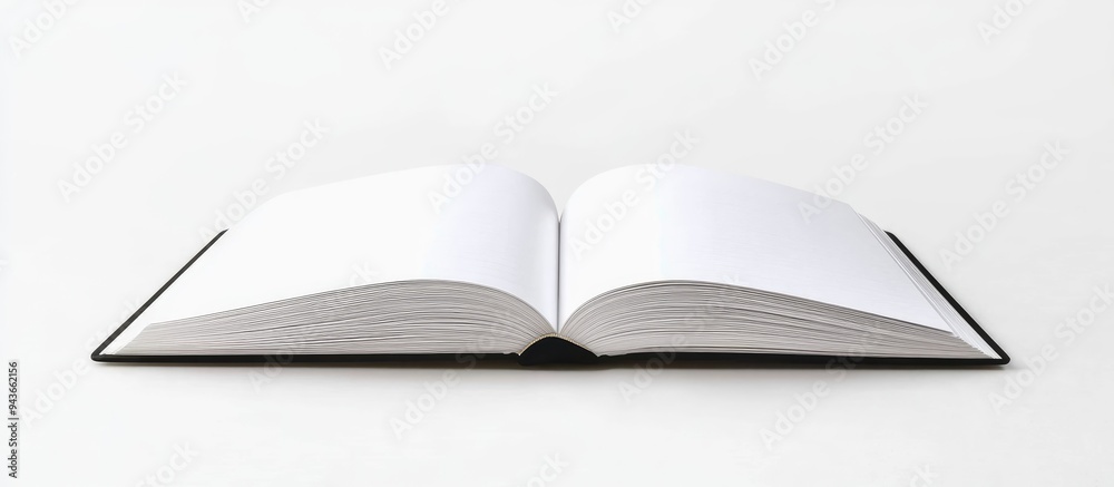 Poster notebook isolated against a white background. with copy space image. Place for adding text or design