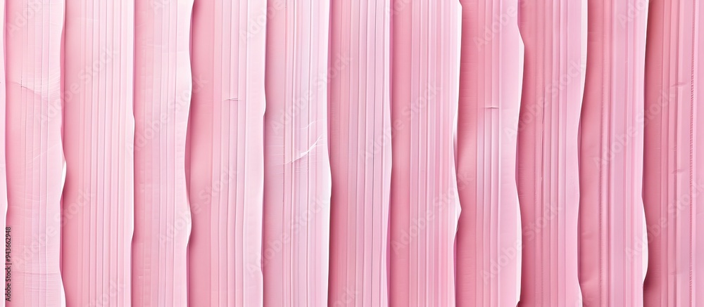 Poster Abstract background created from corrugated paper for pink applications Space for text Texture Vertical stripes. with copy space image. Place for adding text or design
