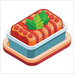 Fruit Basket Coloring Page For Kids and Adults, Vector illustration EPS And Image