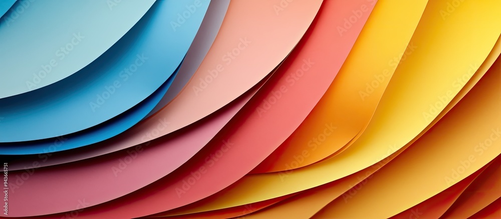 Aufkleber Abstract background featuring multicolored paper. with copy space image. Place for adding text or design