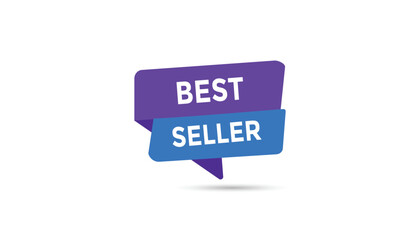 Best seller button web banner templates. Vector Illustration 