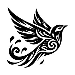 Tribal Hummingbird tatoo