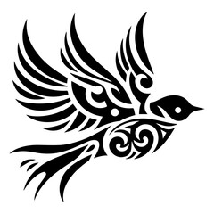 Tribal Hummingbird tatoo