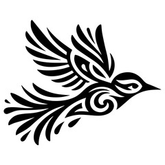 Tribal Hummingbird tatoo