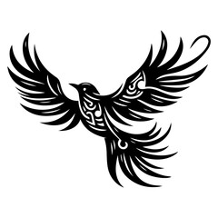 Tribal Hummingbird tatoo
