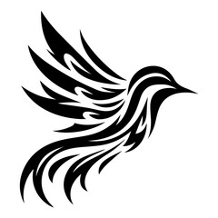 Tribal Hummingbird tatoo