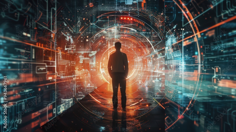 Poster emphasizing the value of continuous adaptation to technological advancements and digital transformat