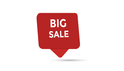 Big sale button web banner templates. Vector Illustration 
