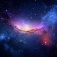 Cinematic vibrant Space Galaxy wallpaper background © Space Dash