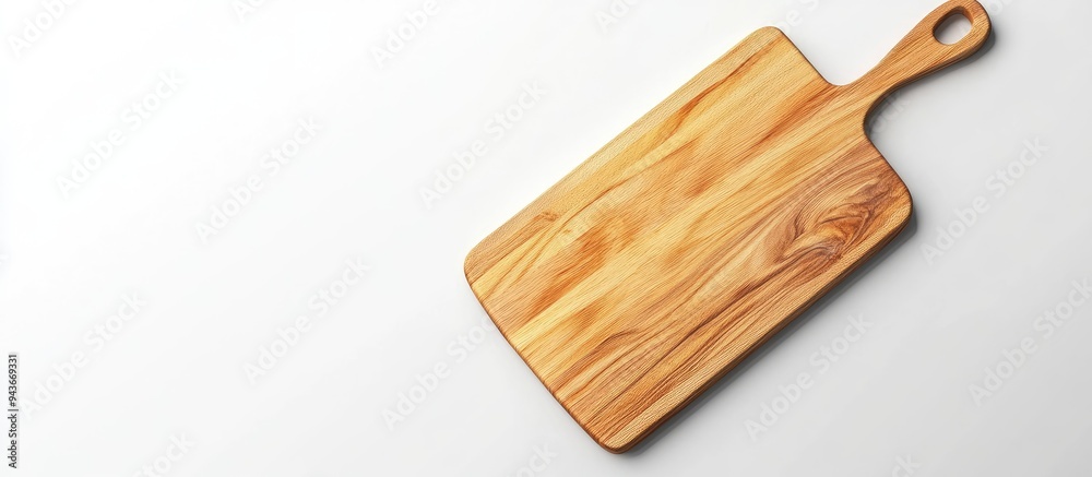 Leinwandbilder chopping board on white background. with copy space image. place for adding text or design