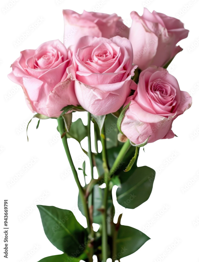 Sticker png rose flower plant pink.