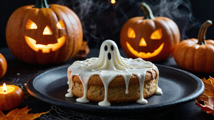 Cookies with ghost shapes