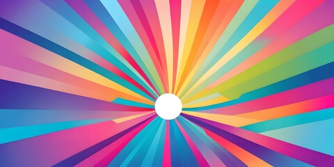 A dynamic pop art banner background featuring vibrant colors, geometric shapes, and a blank space for text or design.