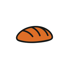 Bakery logo design vector icon with creative idea