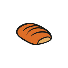 Bakery logo design vector icon with creative idea