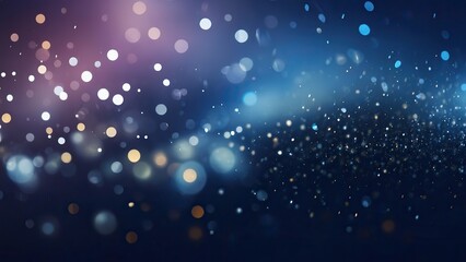 blue and orange glow particle abstract Bokeh background