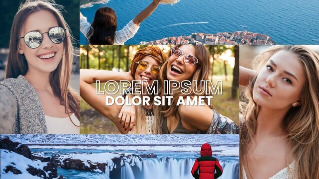 Modern Multi Panel Screen Intro Opener Animation