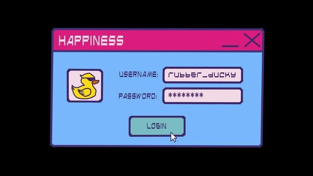 Retro Computer Pop Up Notification Screen