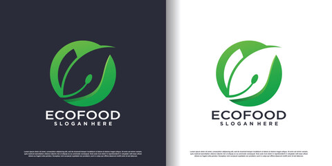 eco food design with creative concept idea premium vector