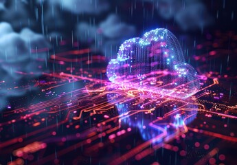 Obraz premium Cloud Computing Abstract