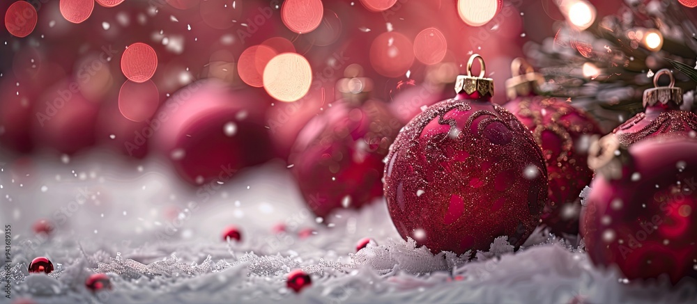 Poster christmas decoration greeting card. with copy space image. place for adding text or design