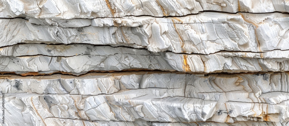 Leinwandbilder Natural textured background featuring a ribbed surface of calcium and stone Shades of white gray and brown Backdrop. with copy space image. Place for adding text or design