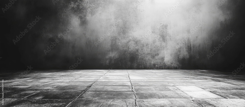 Aufkleber Black and white grunge backdrop featuring textured space. with copy space image. Place for adding text or design