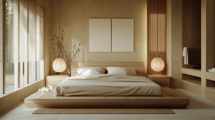 Minimalist Zen Bedroom Interior Design