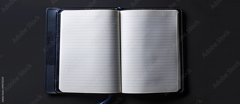 Aufkleber A studio photograph of a notebook pad. with copy space image. Place for adding text or design