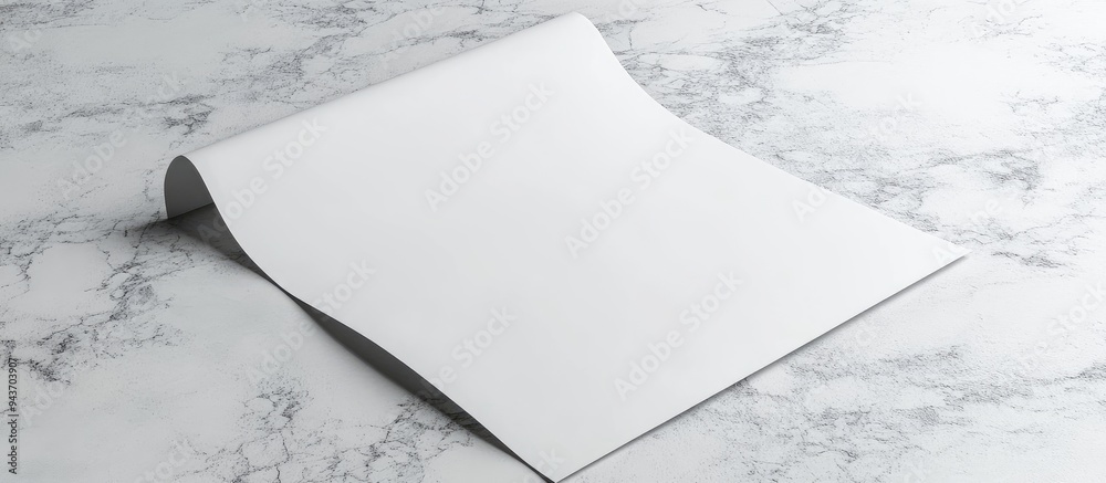 Aufkleber White Paper. with copy space image. Place for adding text or design
