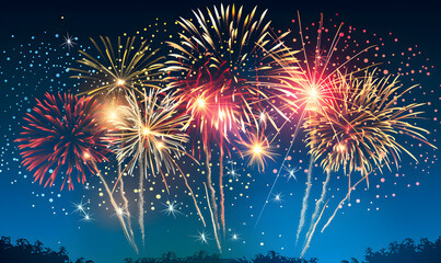 New Year and Christmas graphic advertising background