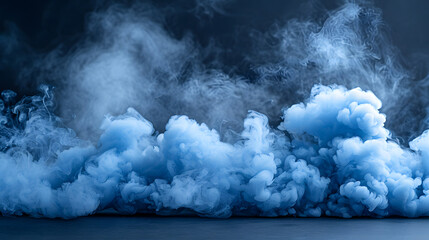 Naklejka premium Abstract dark blue background, smoke, smog.