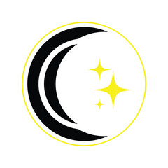 Moon Logo Vector Template Icon