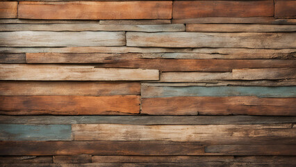 Naklejka premium Old Dark Wooden Background Texture with Patches