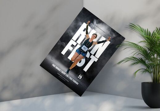 Marathon Running Fest Event Flyer Design