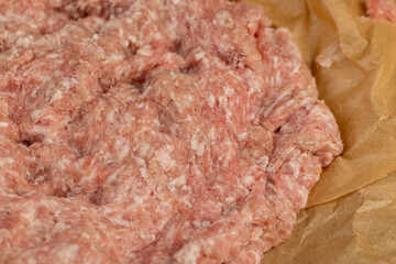 fresh minced pork with bacon