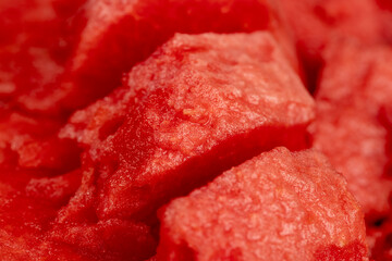 details of a red watermelon
