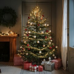 christmas tree with gifts