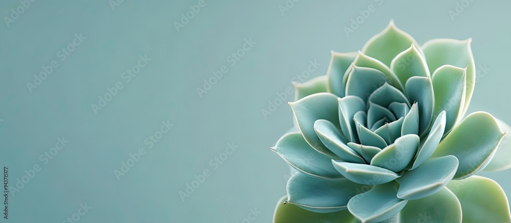 Poster Echeverias Cactus or Succulent on isolated background. with copy space image. Place for adding text or design