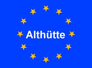 Illustration einer Europaflagge mit der Aufschrift 