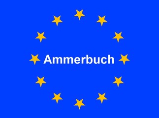 Illustration einer Europaflagge mit der Aufschrift 