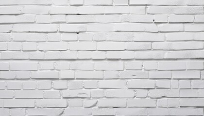 white brick wall plastered and painted background