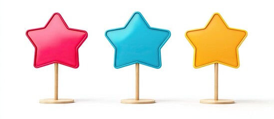 Customer Loyalty sign set against a white background. with copy space image. Place for adding text or design