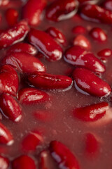 open canned red beans in brine