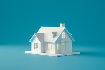 3d real estate visual home industry illustration